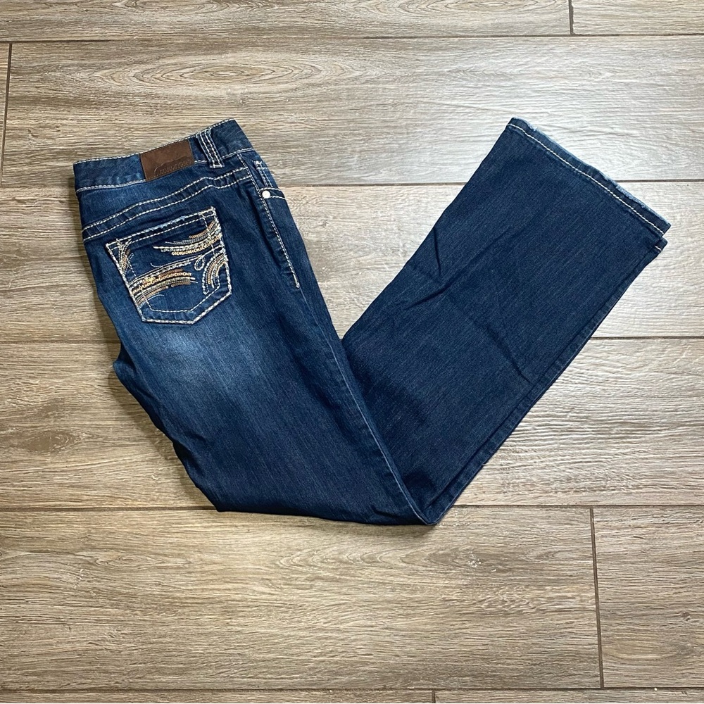 Maurices 7/8 Regular Embellished Boot Cut Jeans